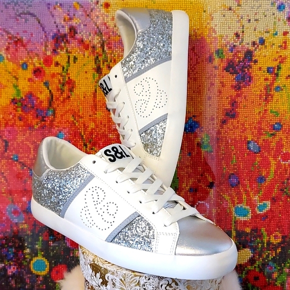 Women's Sam and Libby Alina Glitter Sneaker - Picture 1 of 10